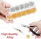 1200 Pcs Jump Rings for Jewelry Making Supplies, Necklace Repair Kit with Plier, Tweezer, Lobster Claw Clasps, Open Rings for Crafts & Keychains (1200Pcs Silver and Gold)